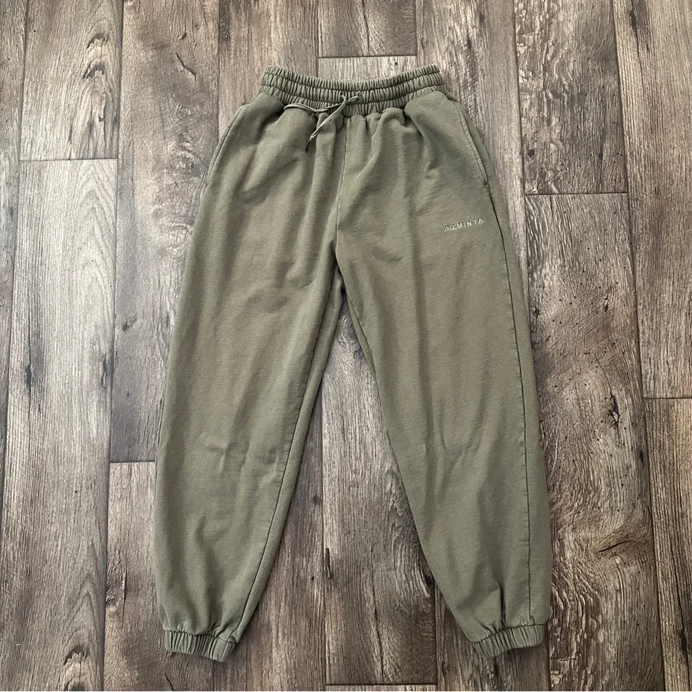 Arminta 100% Cotton Sporty Sweatpants Women’s Size M Green - Picture 1 of 9
